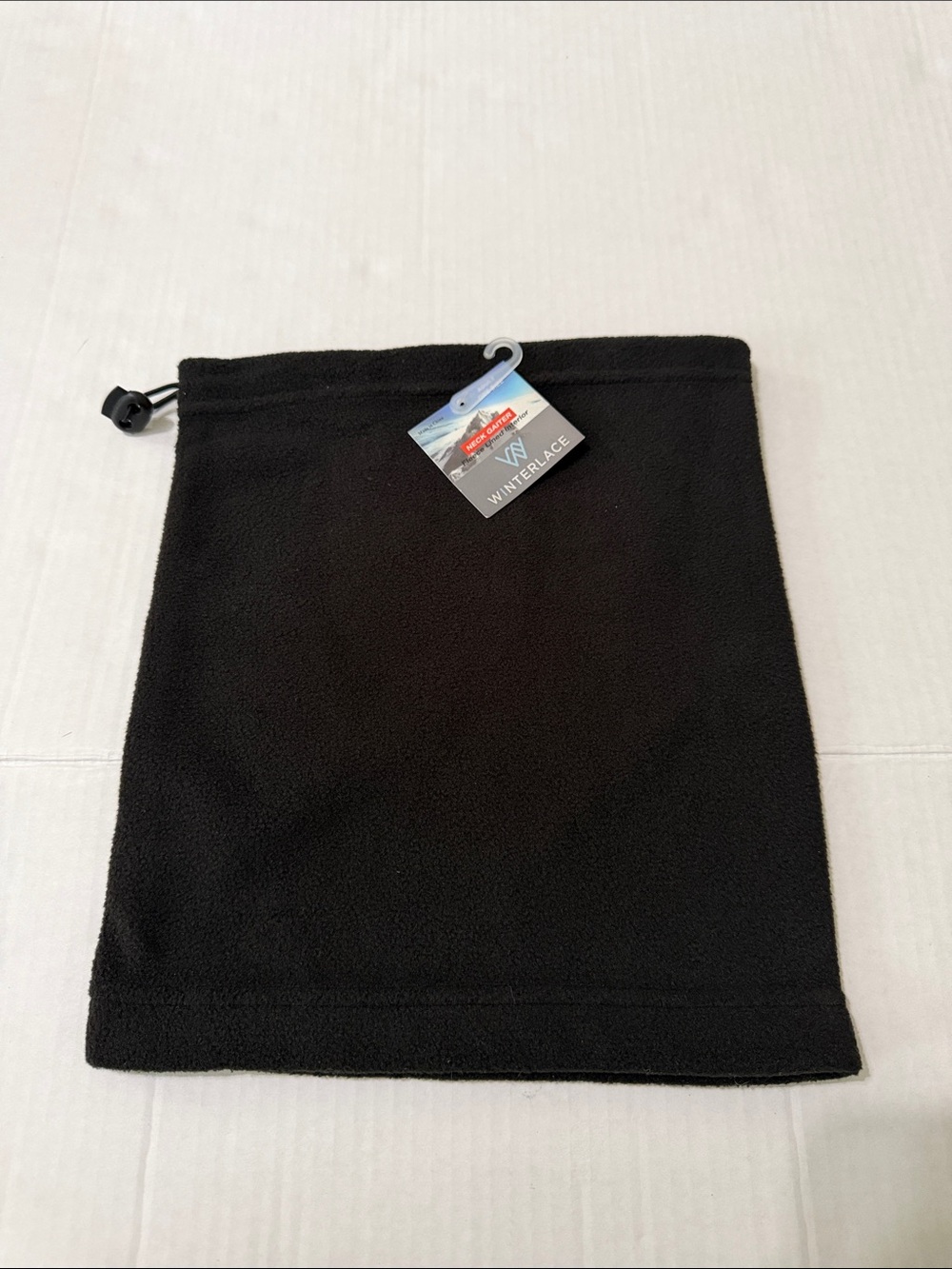 Winterlace Black Fleece Neck Gaiter